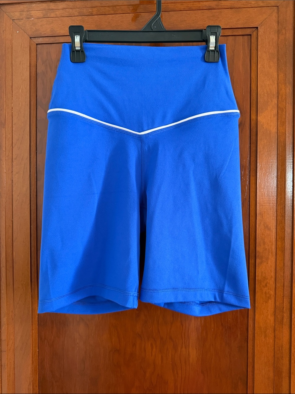 Velocity Royal Blue Bike Shorts with White Trim